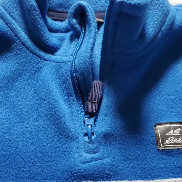 Eddie Bauer Boy's Blue and Gray Pullover Fleece 💙 - Picture 5 of 9